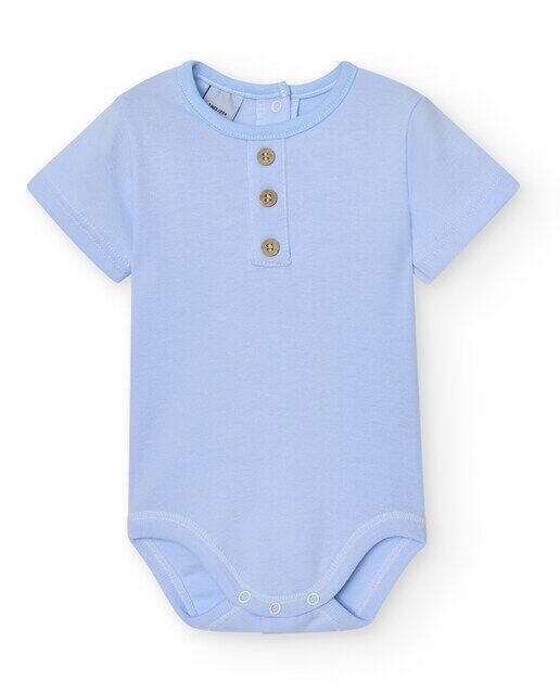 В упаковке 2 детских боди с короткими рукавами и планкой 1x1 Babidú, синий
В упаковке 2 детских боди с короткими рукавами и планкой 1x1 Babidú, синий