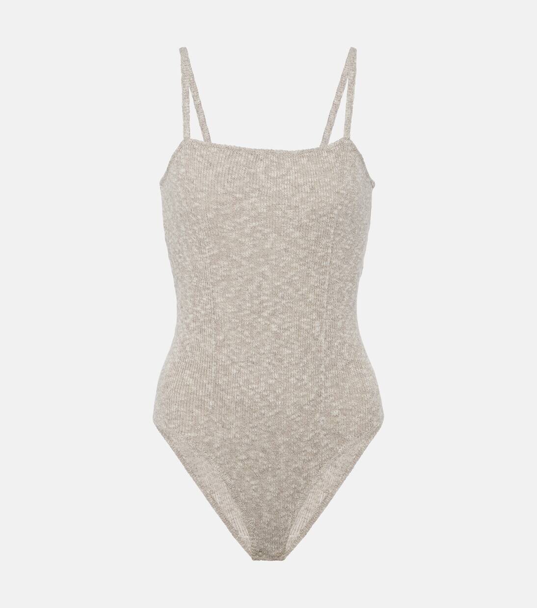 Трикотажный комбинезон из льна и хлопка Magda Butrym, серый
Трикотажный комбинезон из льна и хлопка Magda Butrym, серый