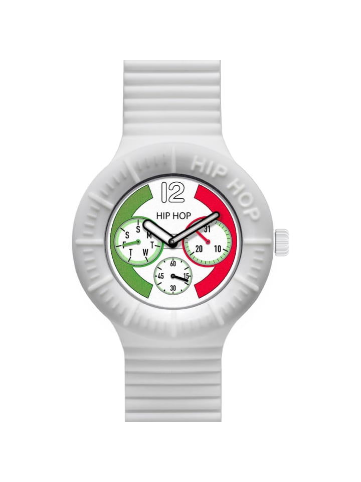 Hip Hop Многофункциональные спортивные часы, триколор, белые
Hip Hop Многофункциональные спортивные часы, триколор, белые
