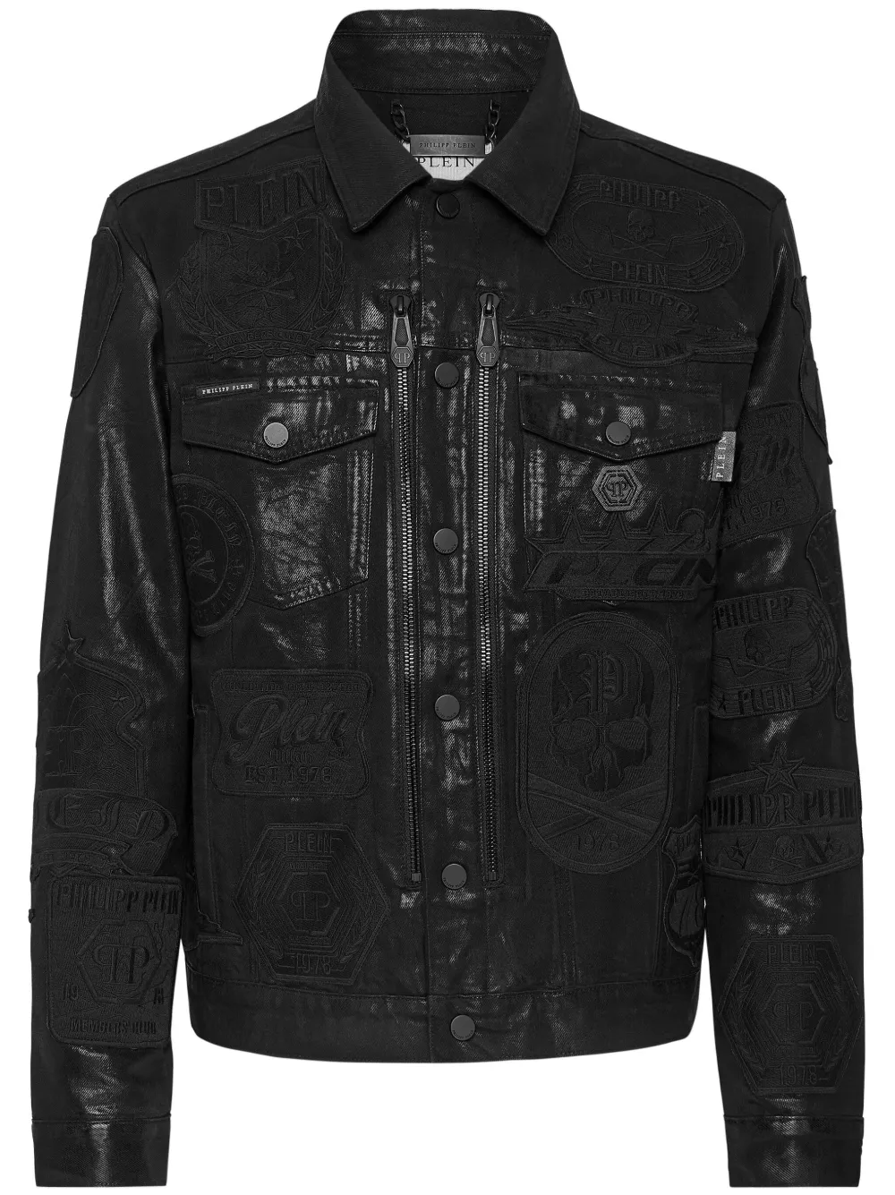 Джинсовая куртка на молнии Philipp Plein, черный
Джинсовая куртка на молнии Philipp Plein, черный