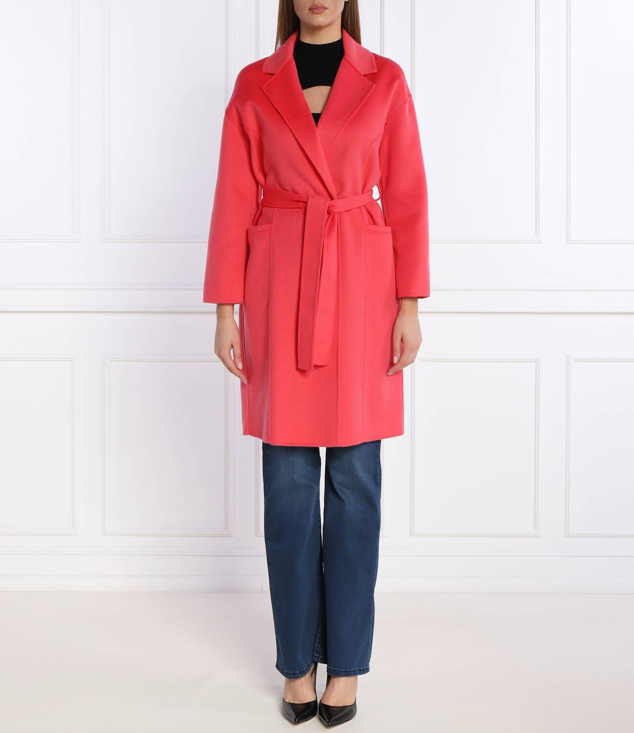 Шерстяное пальто Patrizia Pepe, коралловый
Шерстяное пальто Patrizia Pepe, коралловый