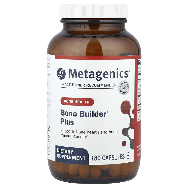 Metagenics, Bone Builder Plus, 180 капсул
Metagenics, Bone Builder Plus, 180 капсул