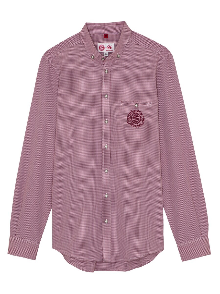 Рубашка SPIETH & WENSKY Regular fit Traditional Button Up, красный 
Рубашка SPIETH & WENSKY Regular fit Traditional Button Up, красный