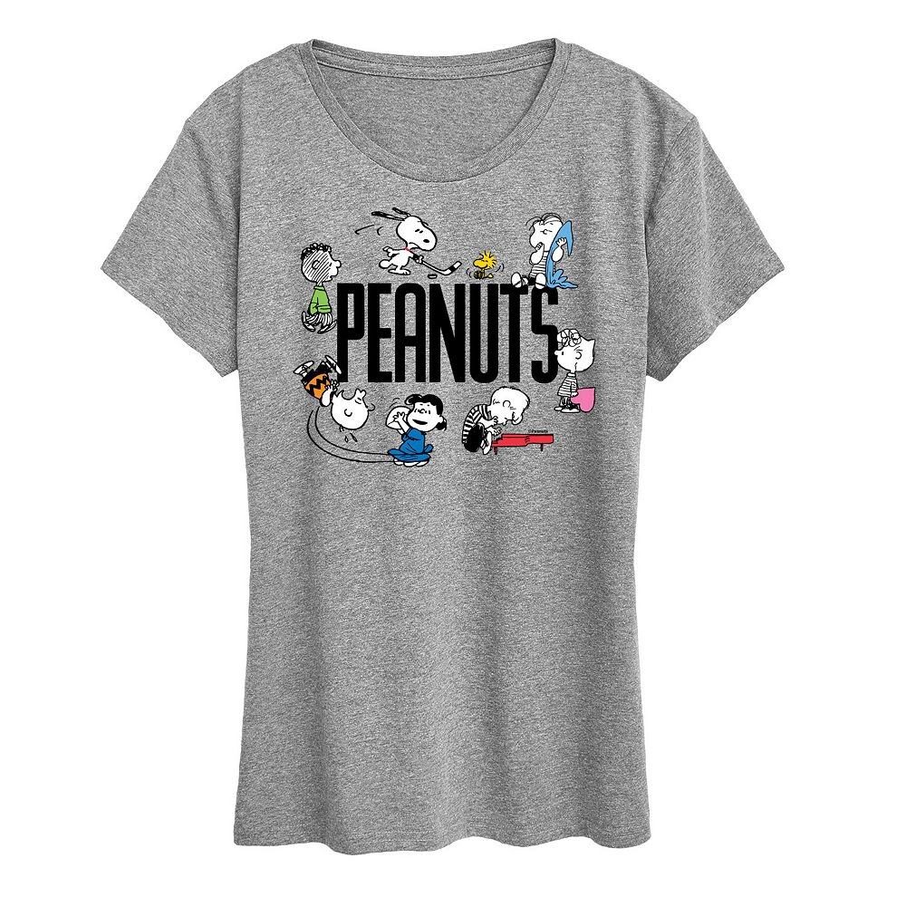 Женская футболка с логотипом Peanuts Group и графическим рисунком Licensed Character, цвет Heather Gray
Женская футболка с логотипом Peanuts Group и графическим рисунком Licensed Character, цвет Heather Gray