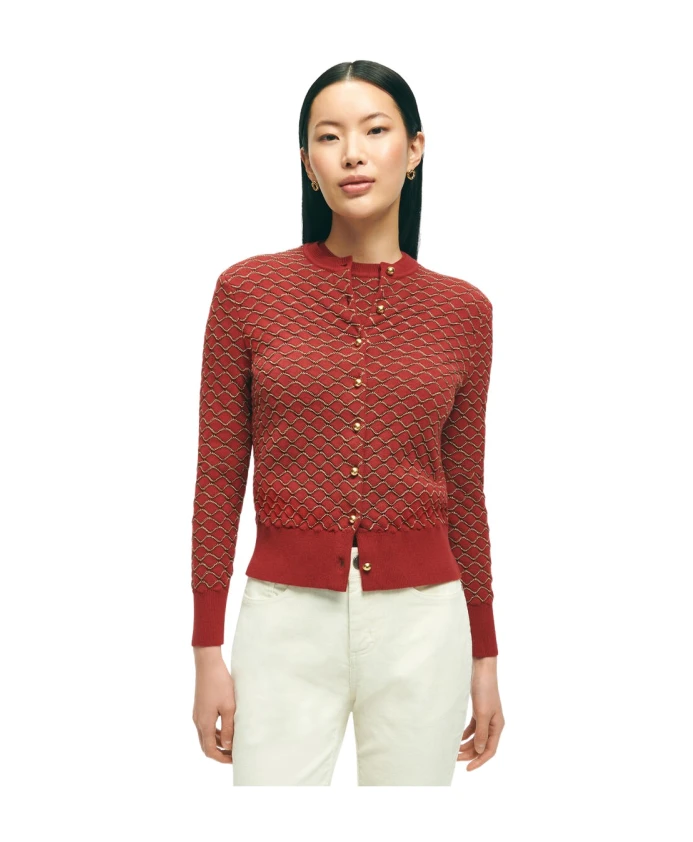 Красный с золотом кардиган из хлопка. Brooks Brothers, красный
Красный с золотом кардиган из хлопка. Brooks Brothers, красный