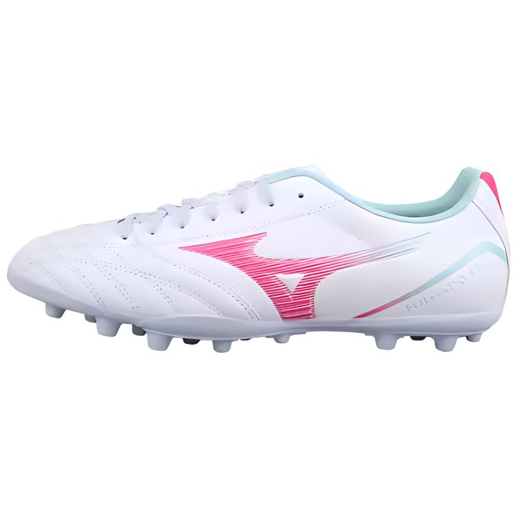 Mizuno Антискользящие износостойкие футбольные бутсы AG Rubber Short Studs мужские бело-розовые, цвет White/Pink
Mizuno Антискользящие износостойкие футбольные бутсы AG Rubber Short Studs мужские бело-розовые, цвет White/Pink