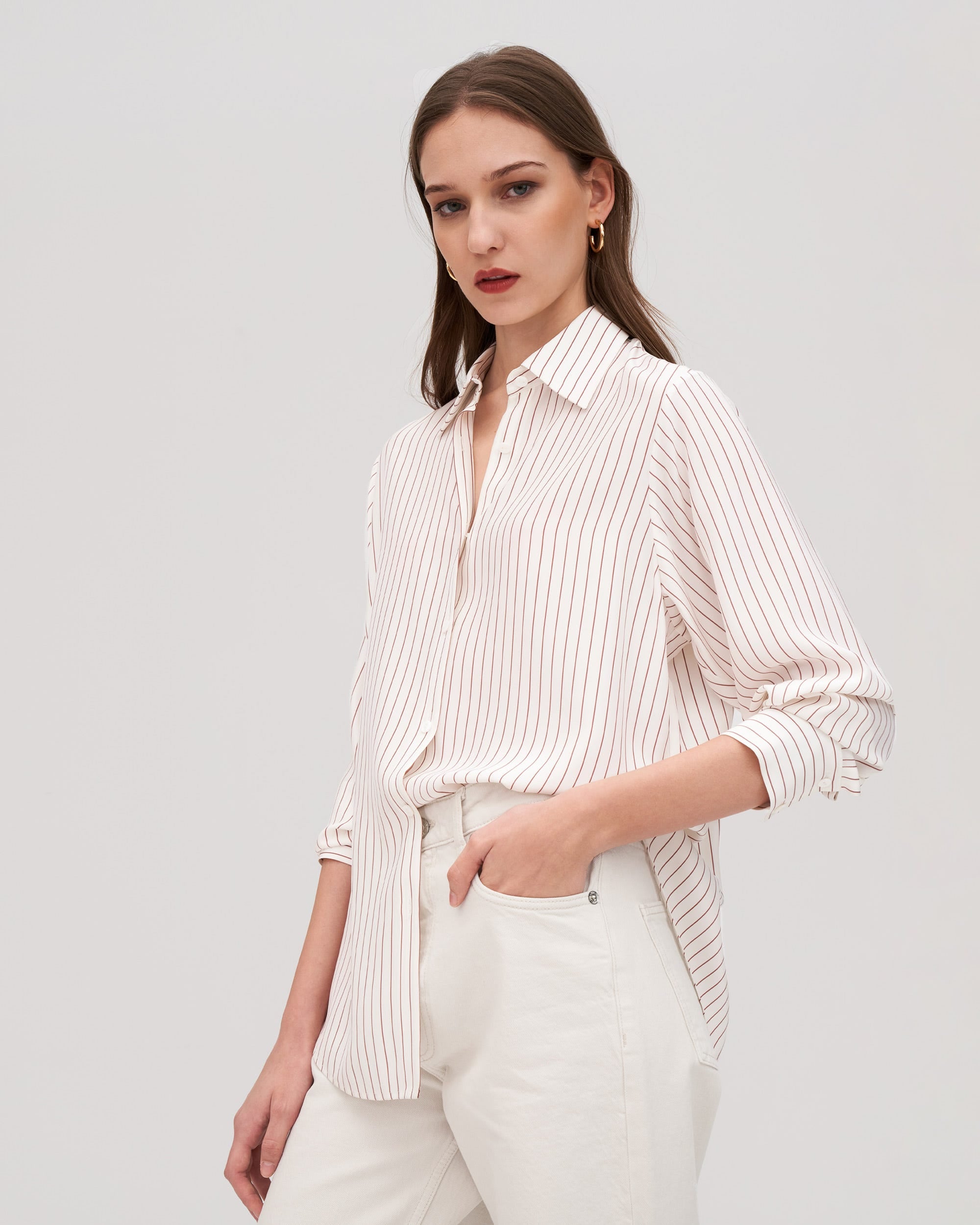 Полосатая шелковая блузка большого размера для женщин LILYSIL, цвет walnut-pinstripes
Полосатая шелковая блузка большого размера для женщин LILYSIL, цвет walnut-pinstripes