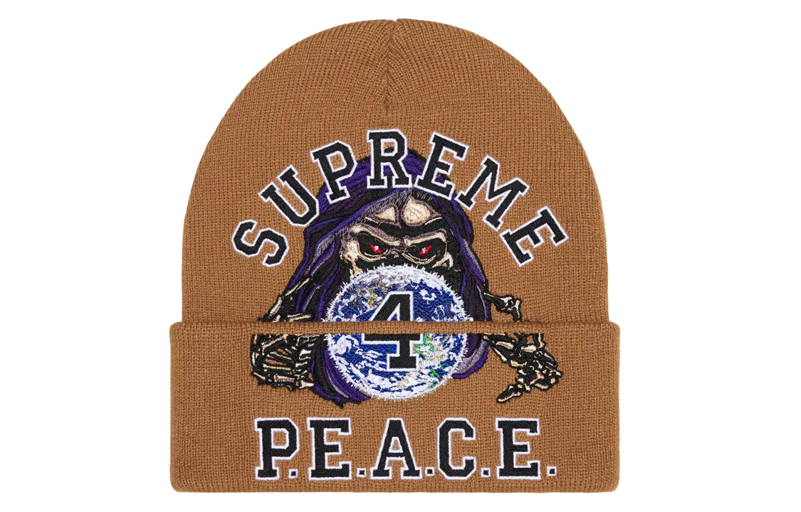 Шапка Supreme Peace Embroidered, коричневый
Шапка Supreme Peace Embroidered, коричневый