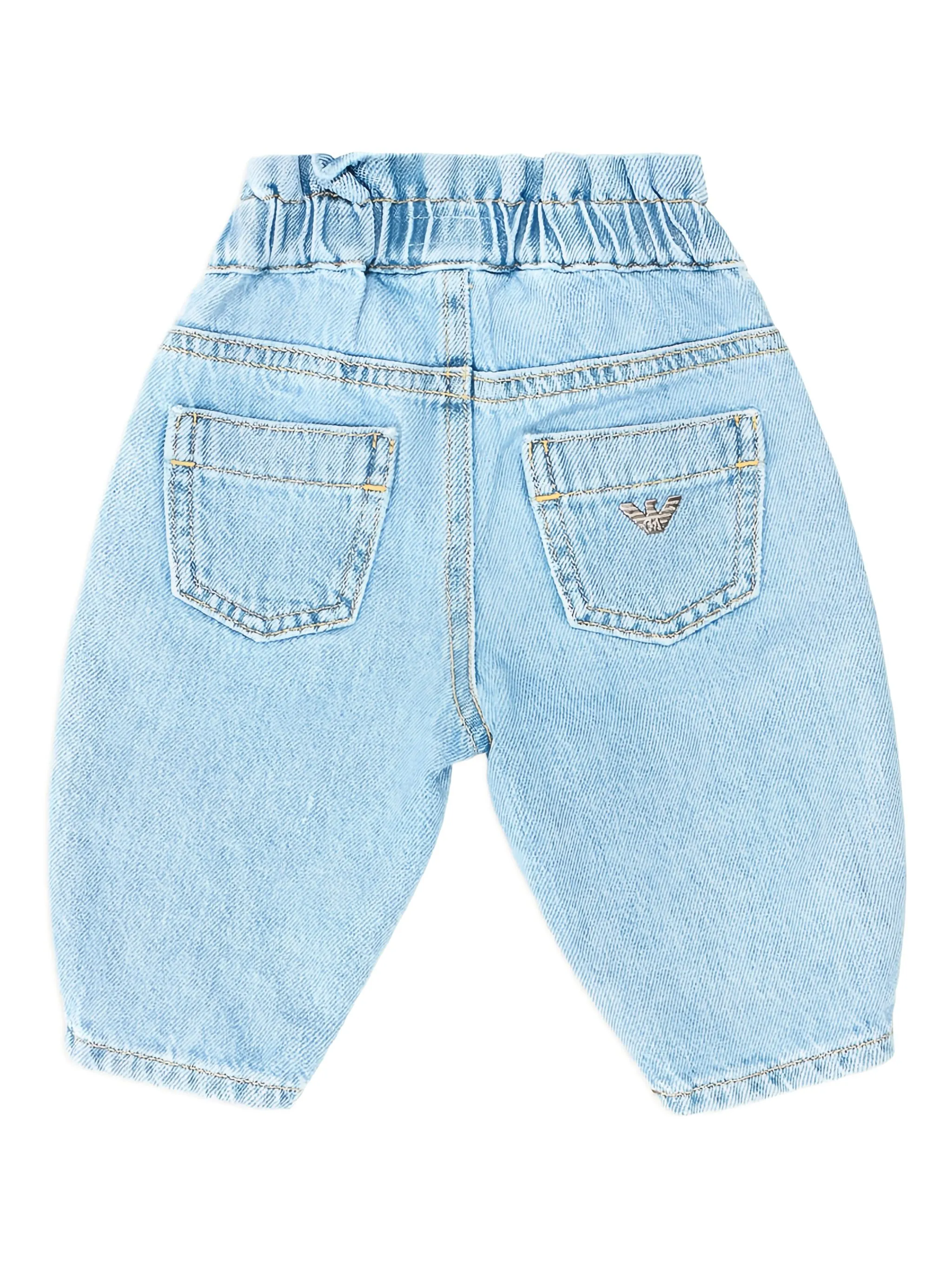 Джинсы с эластичным поясом Emporio Armani Kids, синий
Джинсы с эластичным поясом Emporio Armani Kids, синий