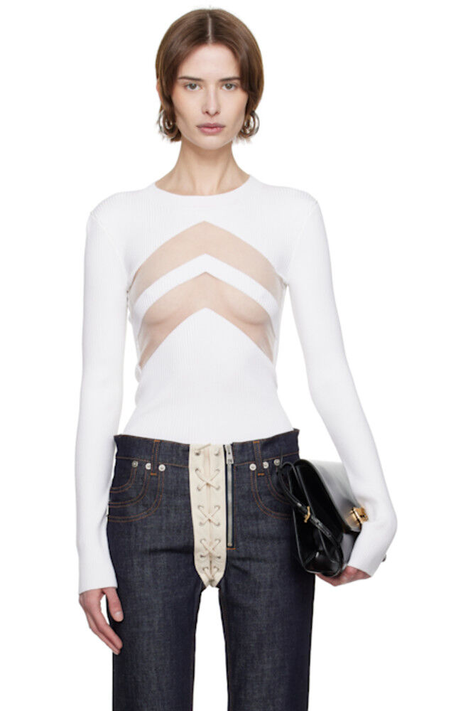 Белый свитер «Шевроны» Jean Paul Gaultier
Белый свитер «Шевроны» Jean Paul Gaultier