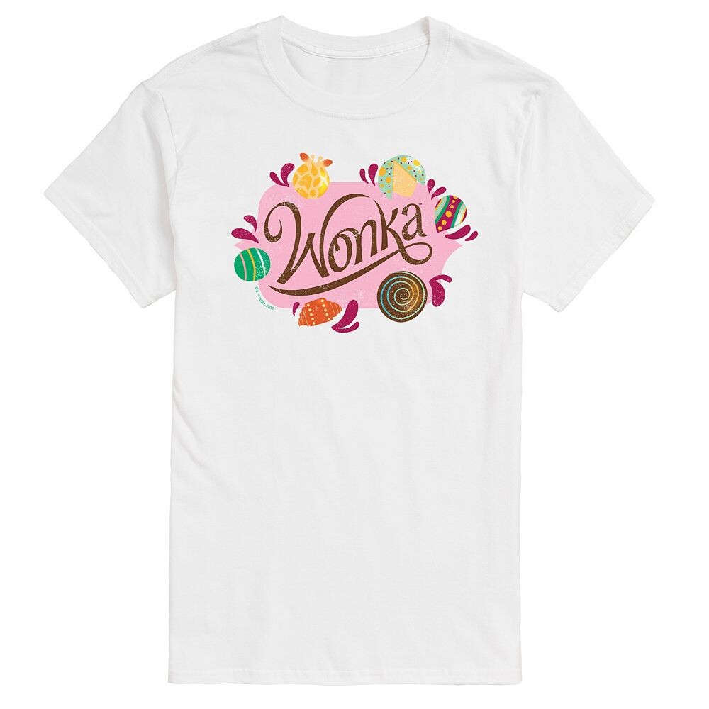 Мужская футболка с логотипом Wonka и рисунком конфет Licensed Character, белый
Мужская футболка с логотипом Wonka и рисунком конфет Licensed Character, белый