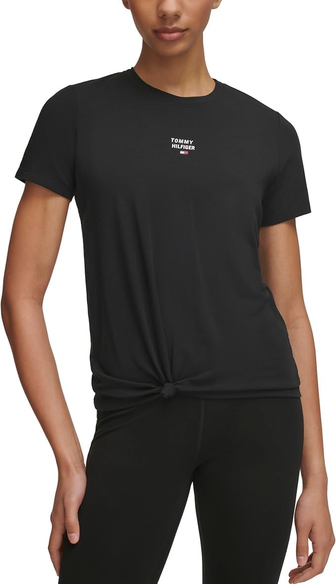 Женская футболка с короткими рукавами и принтом логотипа Tommy Hilfiger, Black, Черный, Женская футболка с короткими рукавами и принтом логотипа Tommy Hilfiger, Black
Женская футболка с короткими рукавами и принтом логотипа Tommy Hilfiger, Black, Черный, Женская футболка с короткими рукавами и принтом логотипа Tommy Hilfiger, Black