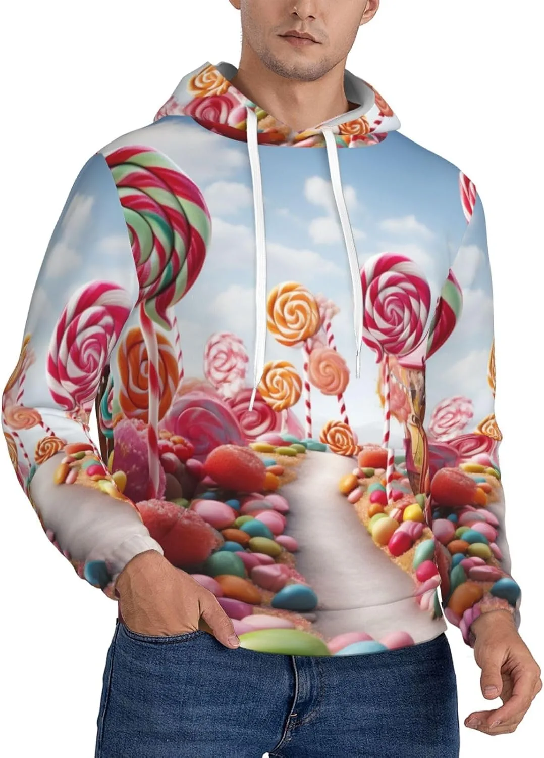 Мужская флисовая толстовка с капюшоном, Casual, с длинным рукавом, Sweet Candy Backdrop KKLWEGU
Мужская флисовая толстовка с капюшоном, Casual, с длинным рукавом, Sweet Candy Backdrop KKLWEGU