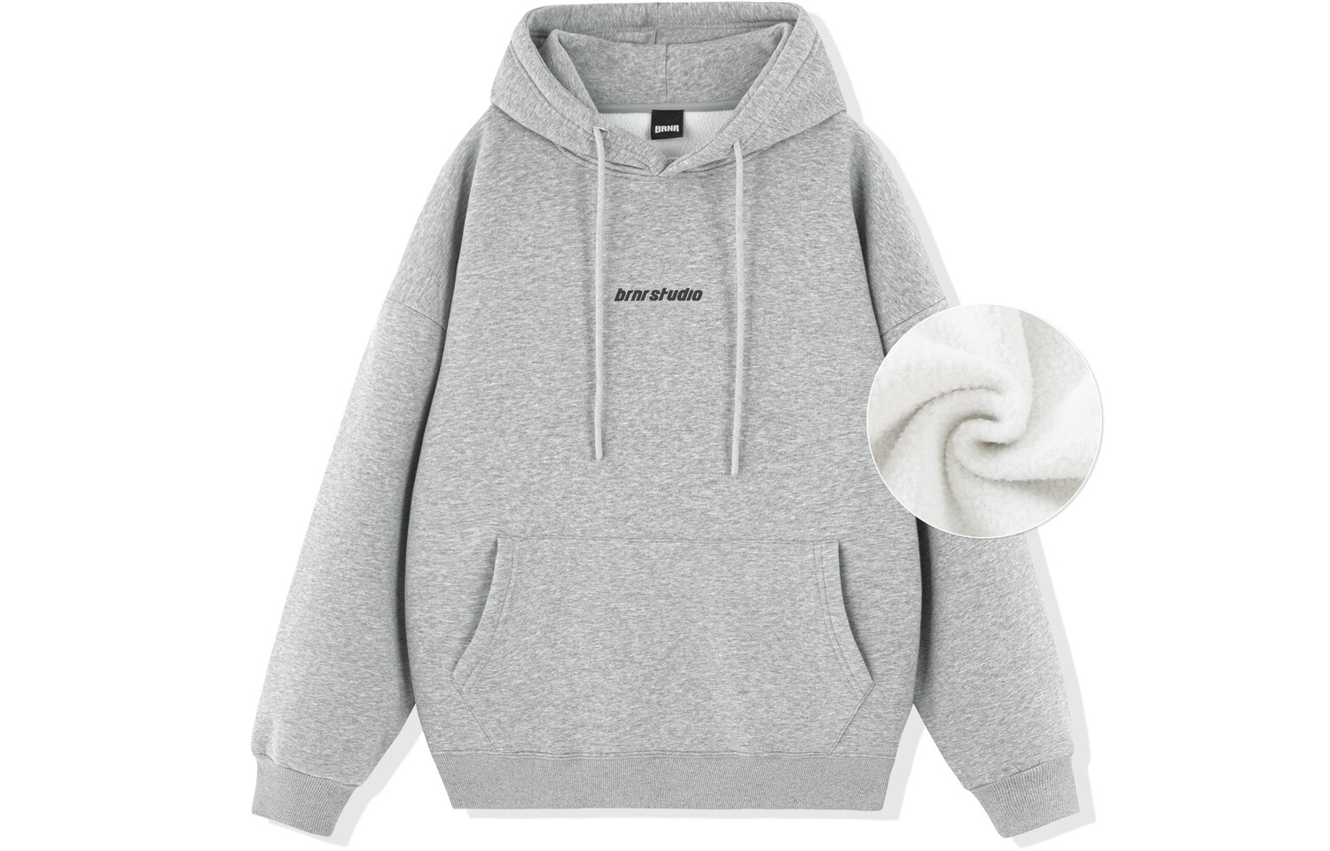 Толстовка унисекс Brnr, Белый 
Толстовка унисекс Brnr, Белый