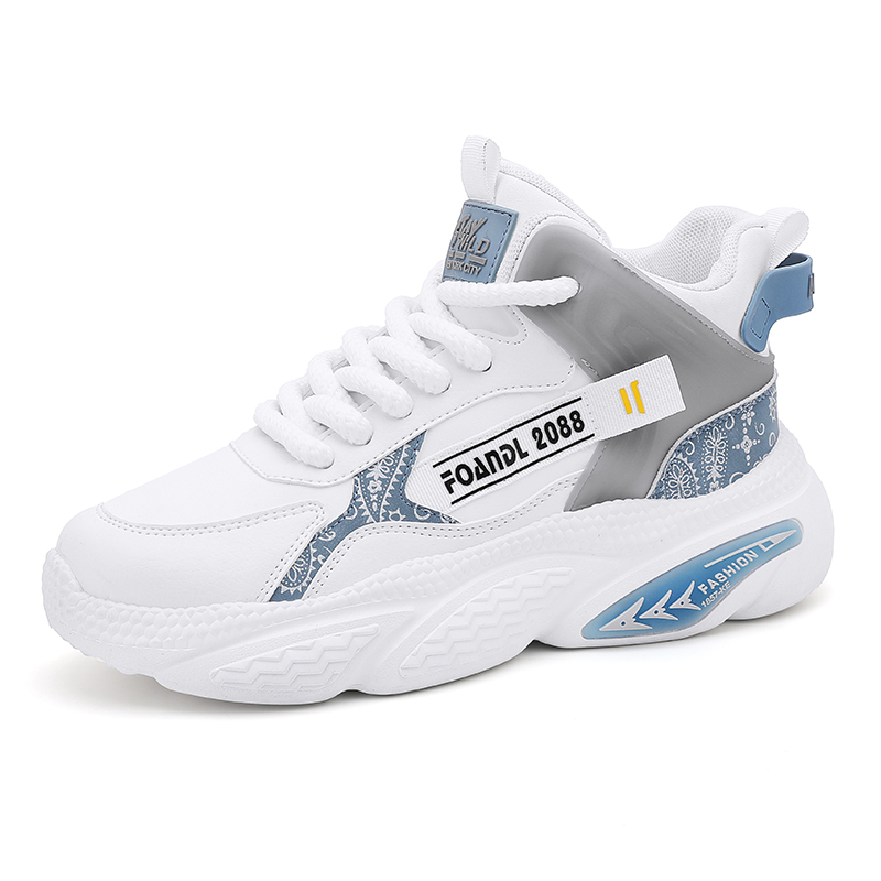 TONYBEAR Абразивостойкие мид-топ массивные кроссовки мужские бело-синие, цвет White Blue
TONYBEAR Абразивостойкие мид-топ массивные кроссовки мужские бело-синие, цвет White Blue