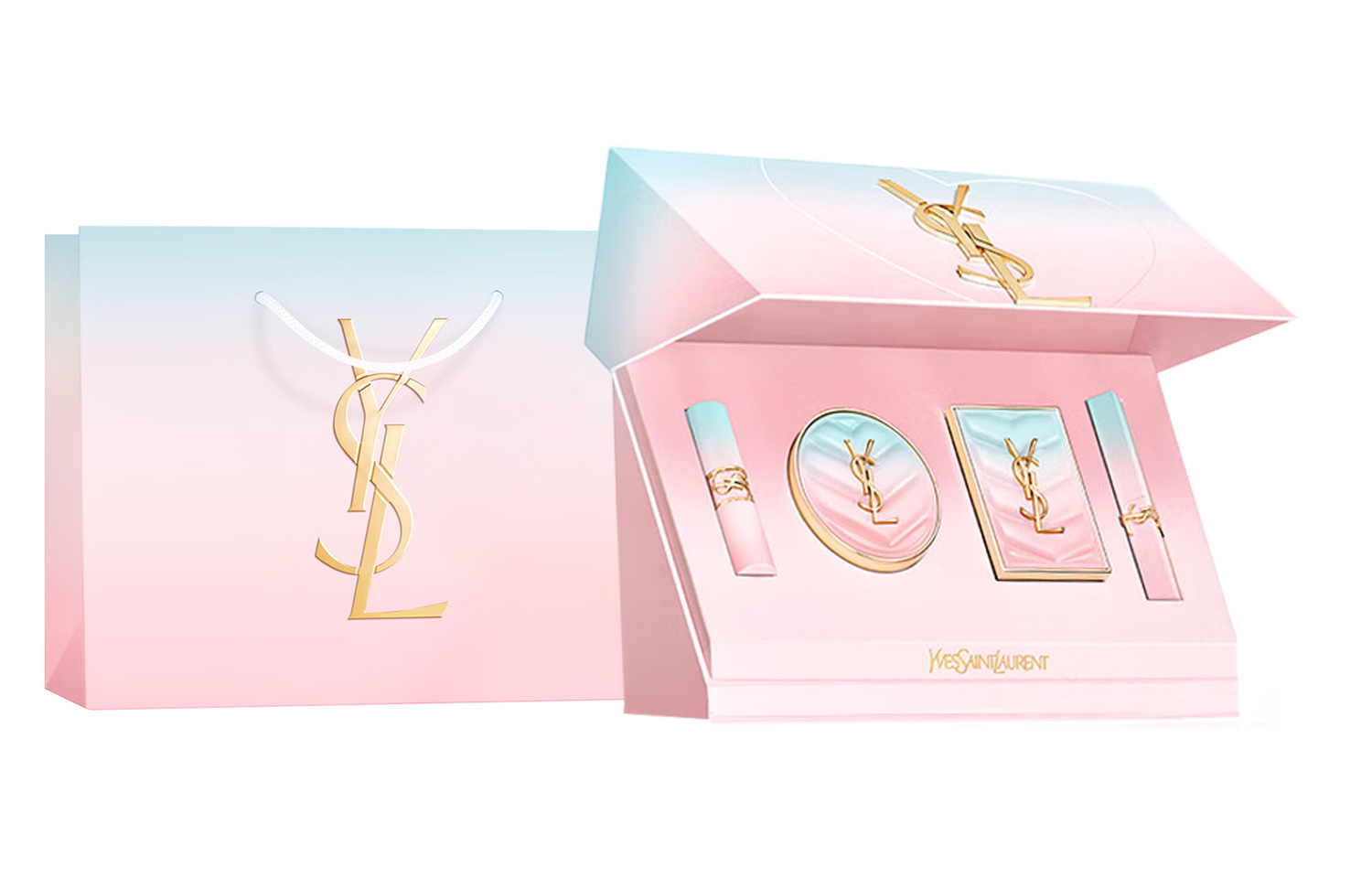 Набор макияжа Twilight Dawn Box, легко растушевывается, стойкий, выравнивающий тон кожи, комплект из 4 предметов SAINT LAURENT
Набор макияжа Twilight Dawn Box, легко растушевывается, стойкий, выравнивающий тон кожи, комплект из 4 предметов SAINT LAURENT