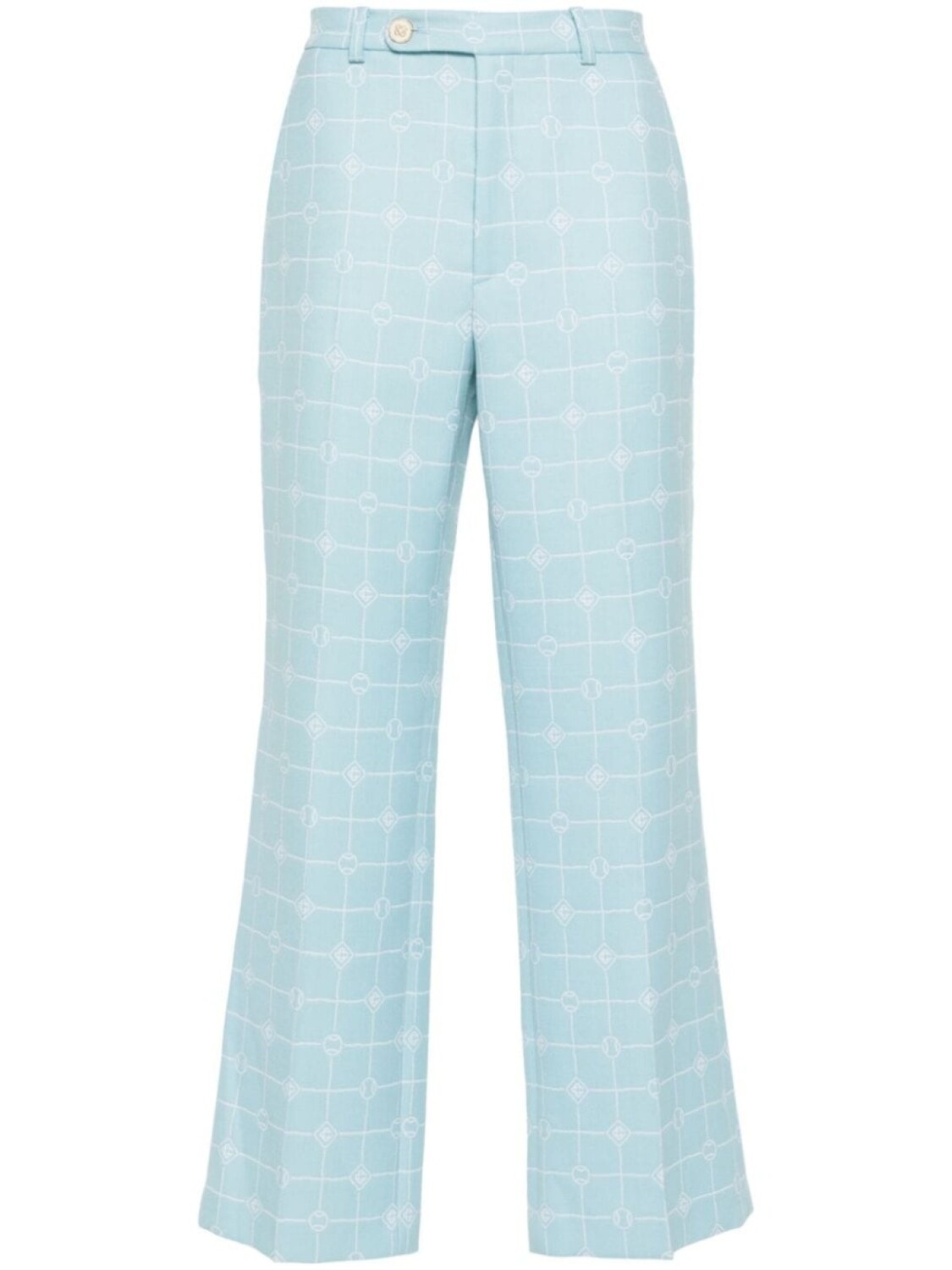 Casablanca прямые брюки с логотипом, синий
Casablanca прямые брюки с логотипом, синий