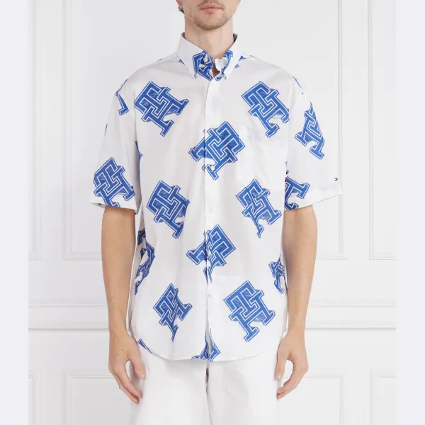 Рубашка ручной работы обычного кроя с монограммой Tommy Hilfiger, белый
Рубашка ручной работы обычного кроя с монограммой Tommy Hilfiger, белый