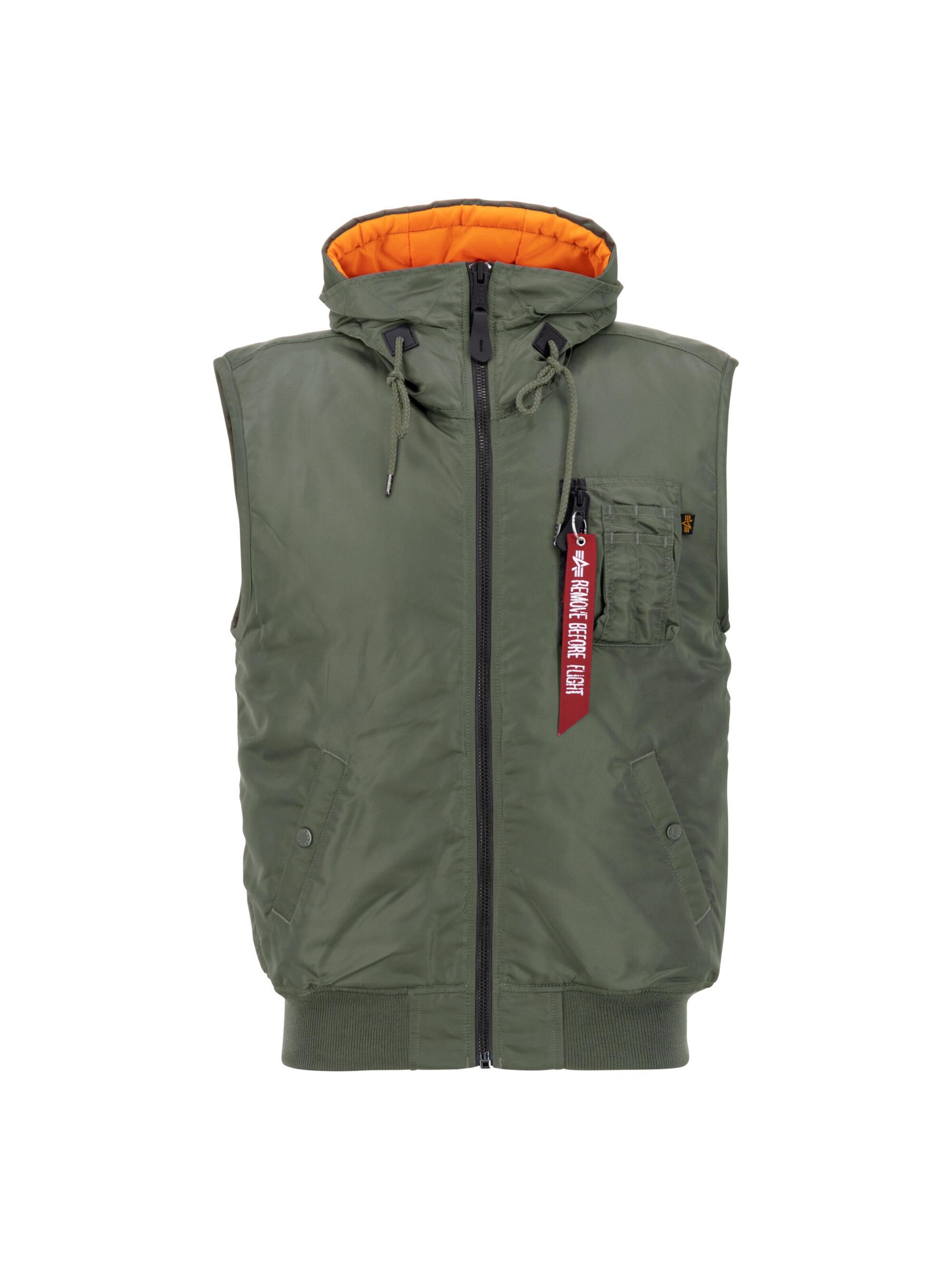 ALPHA INDUSTRIES Жилет 'MA-1' в зеленом цвете
ALPHA INDUSTRIES Жилет 'MA-1' в зеленом цвете