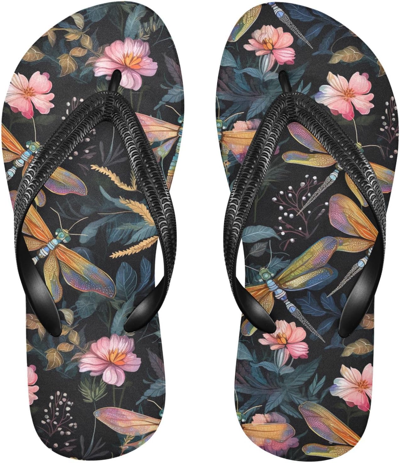 Женские и мужские шлепанцы SPRIPORT Dragonflies с цветочным принтом, тонкие, удобные, с мягкой стелькой и нескользящей резиновой подошвой, для ванной, душа, прогулок летом и на пляже, Multicoloured
Женские и мужские шлепанцы SPRIPORT Dragonflies с цветочным принтом, тонкие, удобные, с мягкой стелькой и нескользящей резиновой подошвой, для ванной, душа, прогулок летом и на пляже, Multicoloured