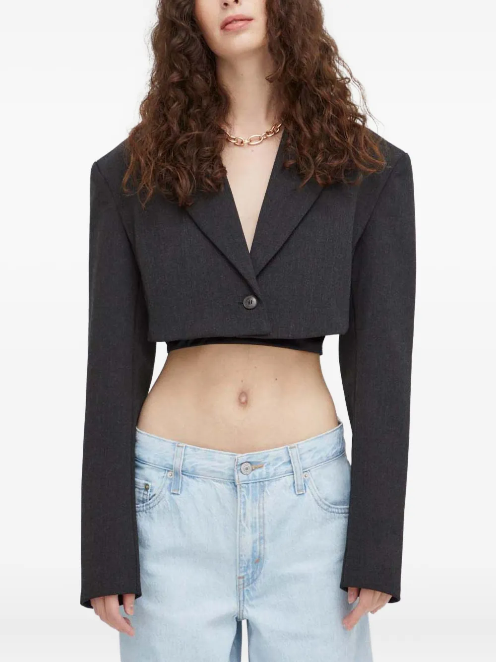 Болеро-топ на пуговицах Herskind, серый
Болеро-топ на пуговицах Herskind, серый