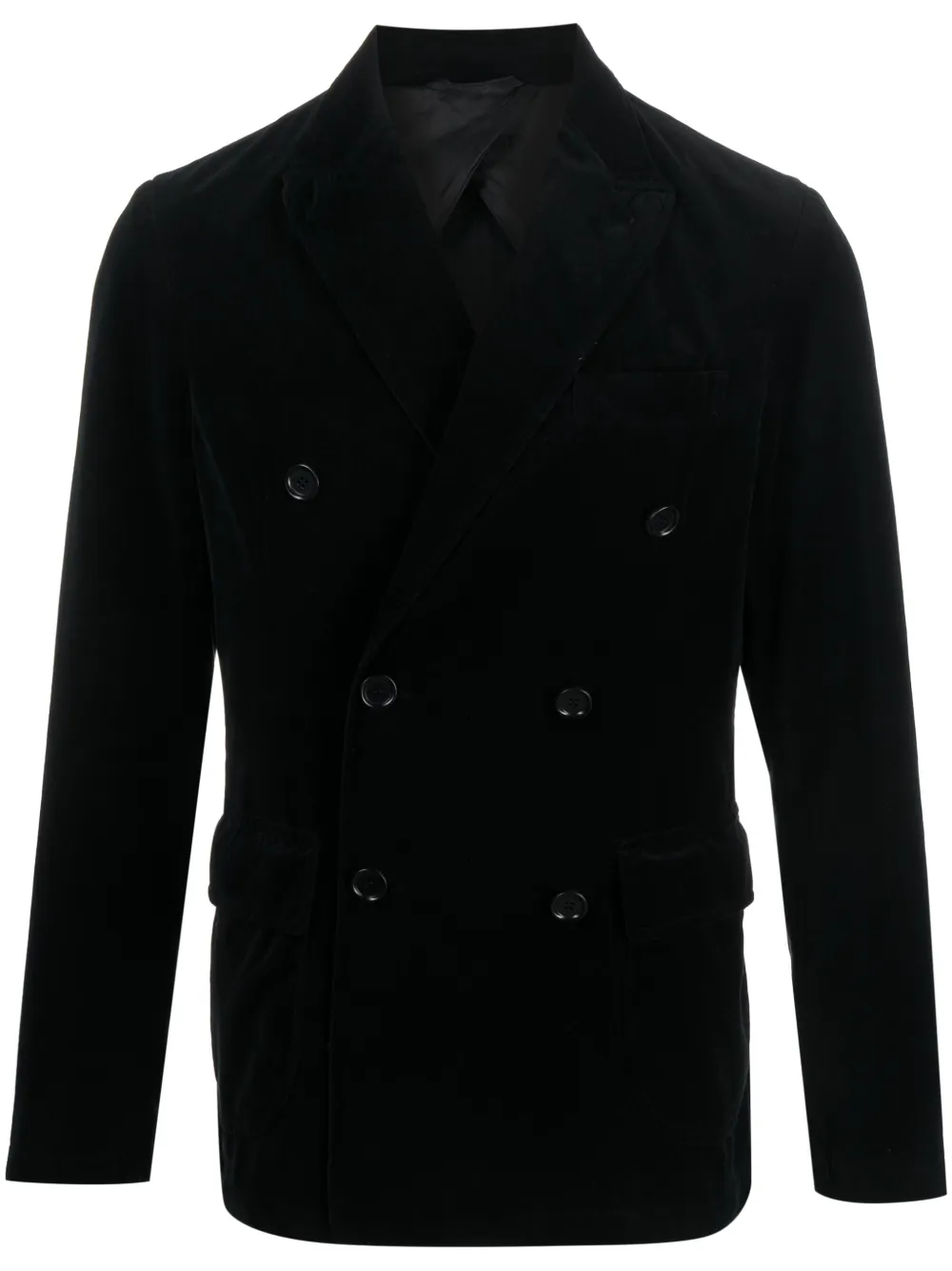 Двубортный пиджак с заостренными лацканами ASPESI, черный
Двубортный пиджак с заостренными лацканами ASPESI, черный