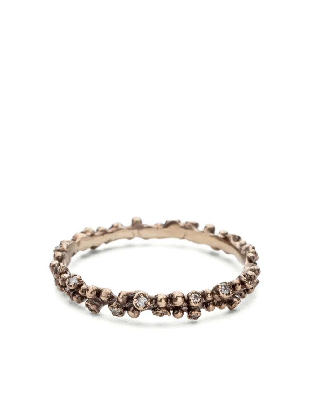 Бриллиантовое кольцо Sand из 14-каратного белого золота Noguchi, золотой