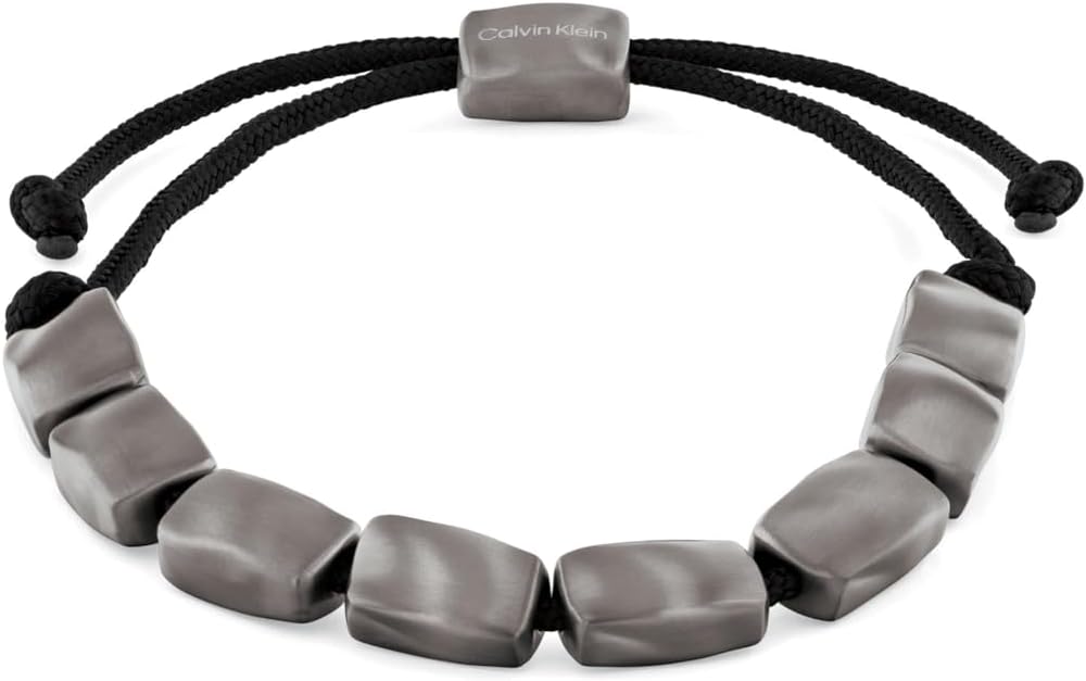 Браслет Calvin Klein Metallic Waves для мужчин - нержавеющая сталь и плетеный нейлоновый шнур - регулируемая застежка-затяжка - модный ювелирный аксессуар премиум-класса - подарок для него, Gunmetal-Black
Браслет Calvin Klein Metallic Waves для мужчин - нержавеющая сталь и плетеный нейлоновый шнур - регулируемая застежка-затяжка - модный ювелирный аксессуар премиум-класса - подарок для него, Gunmetal-Black