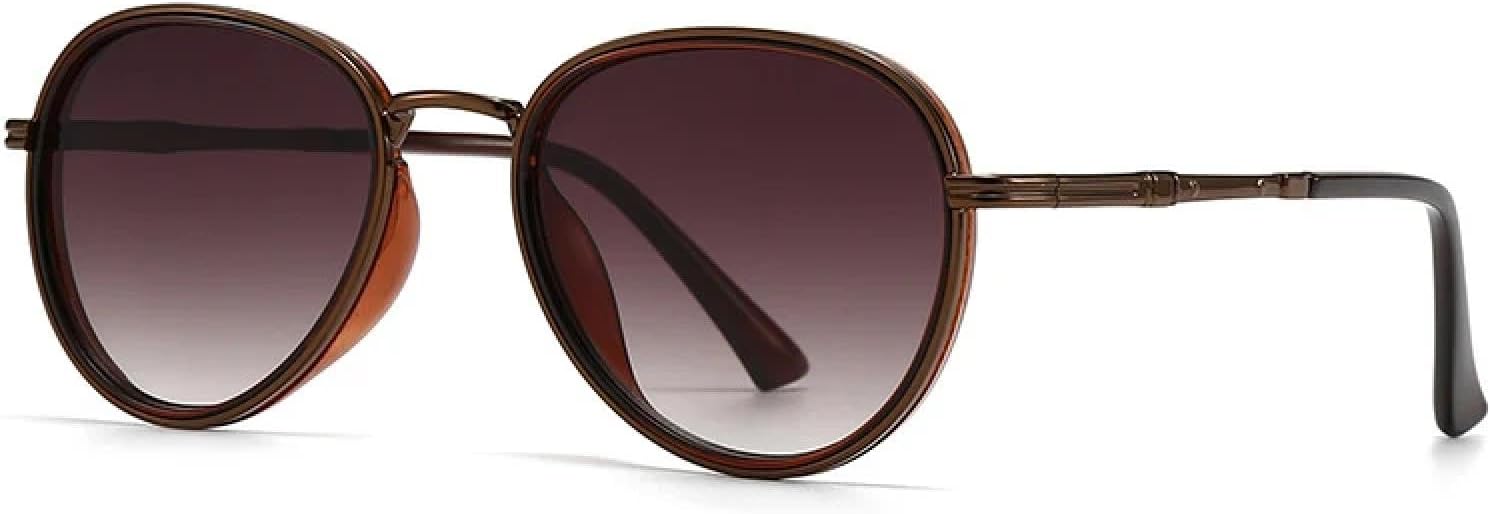 Солнцезащитные очки для женщин и мужчин в стиле ретро с металлическим градиентом, роскошные, с защитой от УФ-излучения UV400, в тренде, в стиле панк UATXTAU, Brown Tea
Солнцезащитные очки для женщин и мужчин в стиле ретро с металлическим градиентом, роскошные, с защитой от УФ-излучения UV400, в тренде, в стиле панк UATXTAU, Brown Tea