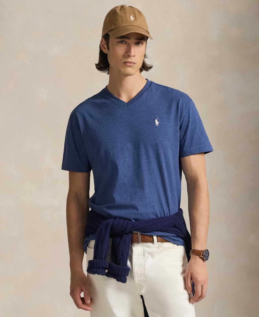 Мужская классическая футболка с V-образным вырезом Polo Ralph Lauren, Derby Blue Heather, Синий, Мужская классическая футболка с V-образным вырезом Polo Ralph Lauren, Derby Blue Heather
Мужская классическая футболка с V-образным вырезом Polo Ralph Lauren, Derby Blue Heather, Синий, Мужская классическая футболка с V-образным вырезом Polo Ralph Lauren, Derby Blue Heather