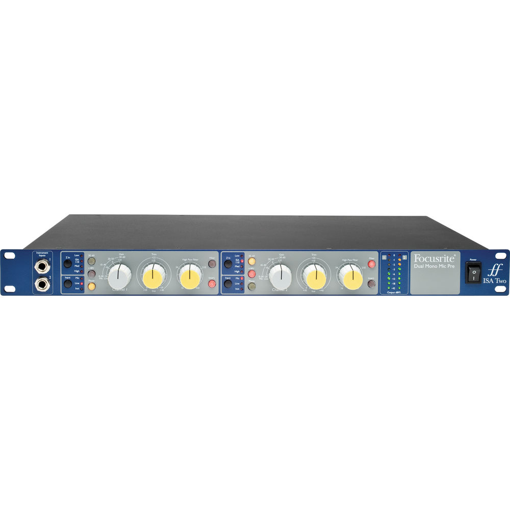 Микрофонный предусилитель Focusrite ISA Two Rackmount 2-Channel Microphone Preamp ISA-2
Микрофонный предусилитель Focusrite ISA Two Rackmount 2-Channel Microphone Preamp ISA-2
