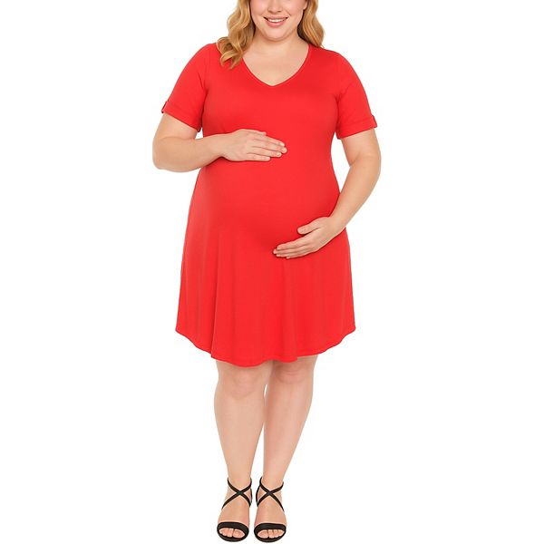Женское платье-трапеция для беременных с V-образным вырезом Wm Fashion, Red
Женское платье-трапеция для беременных с V-образным вырезом Wm Fashion, Red