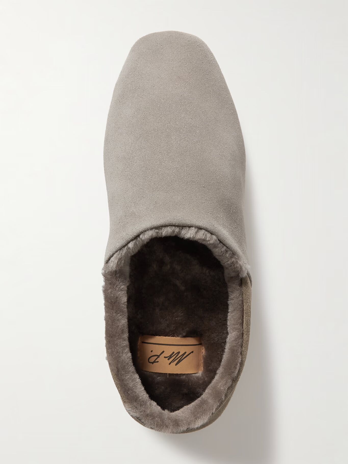 Тапочки Babouche из замши с подкладкой из овчины MR P., серо-коричневый
Тапочки Babouche из замши с подкладкой из овчины MR P., серо-коричневый