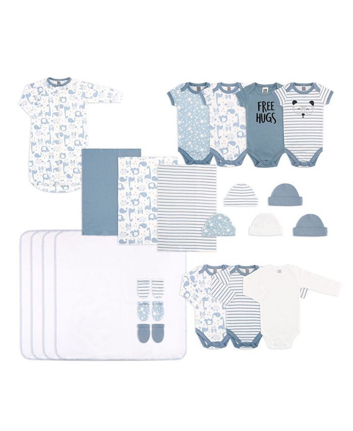 Подарочный набор из 23 предметов для новорожденных Baby Boys Essentials The Peanutshell, синий
Подарочный набор из 23 предметов для новорожденных Baby Boys Essentials The Peanutshell, синий