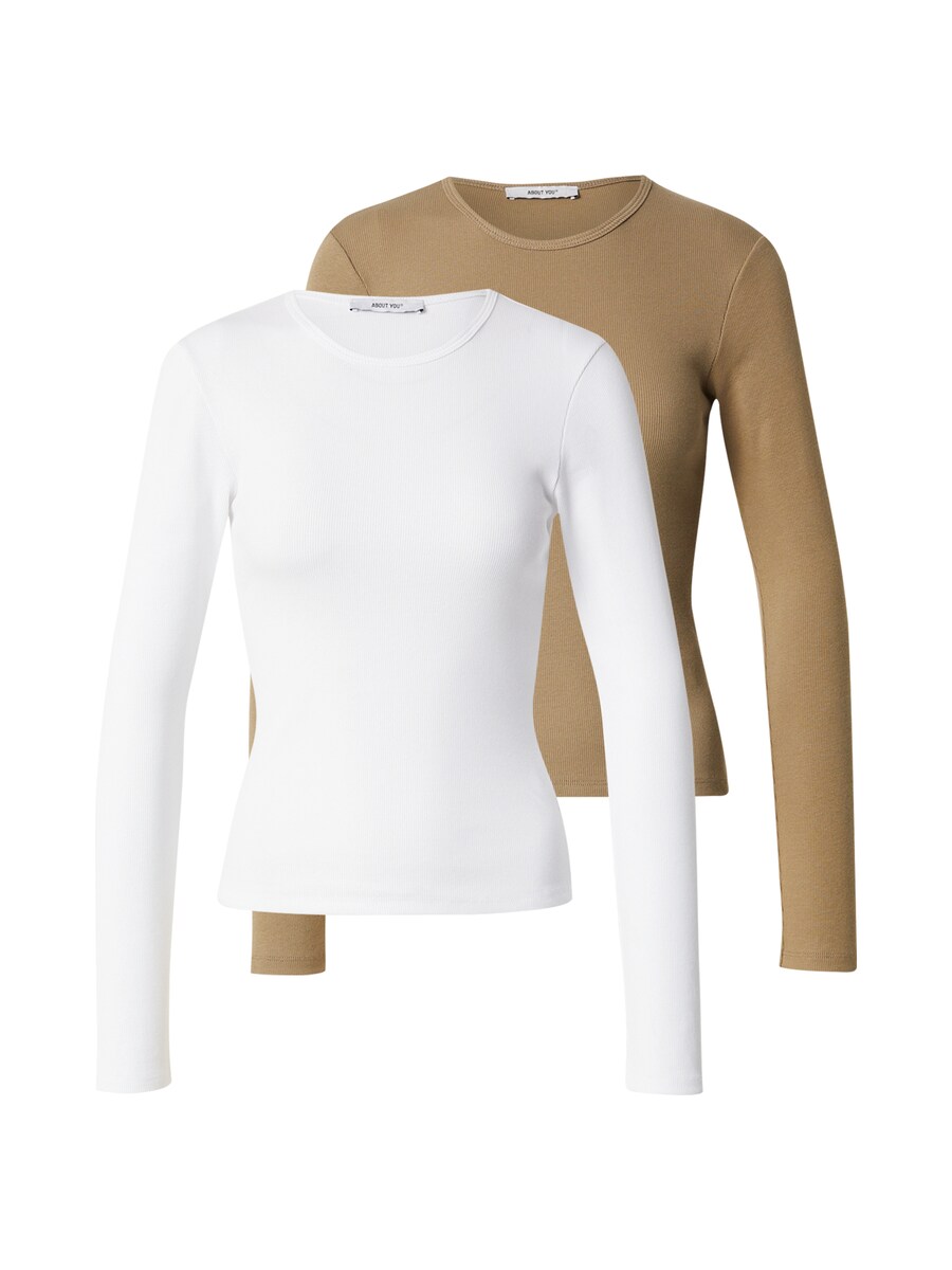 Лонгслив ABOUT YOU Shirt Insa, цвет khaki/white
Лонгслив ABOUT YOU Shirt Insa, цвет khaki/white