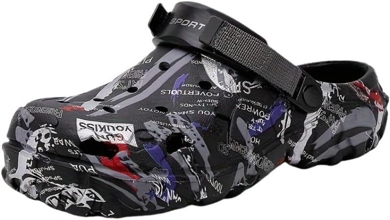 Мужские сабо с вырезами из EVA, дышащие сандалии для прогулок на улице и повседневной носки Fmshi, черный
Мужские сабо с вырезами из EVA, дышащие сандалии для прогулок на улице и повседневной носки Fmshi, черный