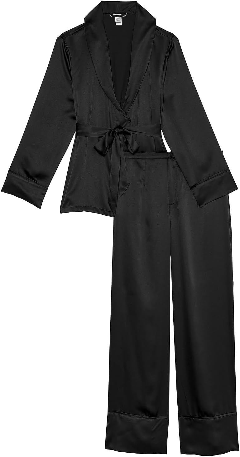 Длинный пижамный комплект из топа и низа Victoria's Secret Dream Satin Wrap Top, цвет черный, новый, Black
Длинный пижамный комплект из топа и низа Victoria's Secret Dream Satin Wrap Top, цвет черный, новый, Black