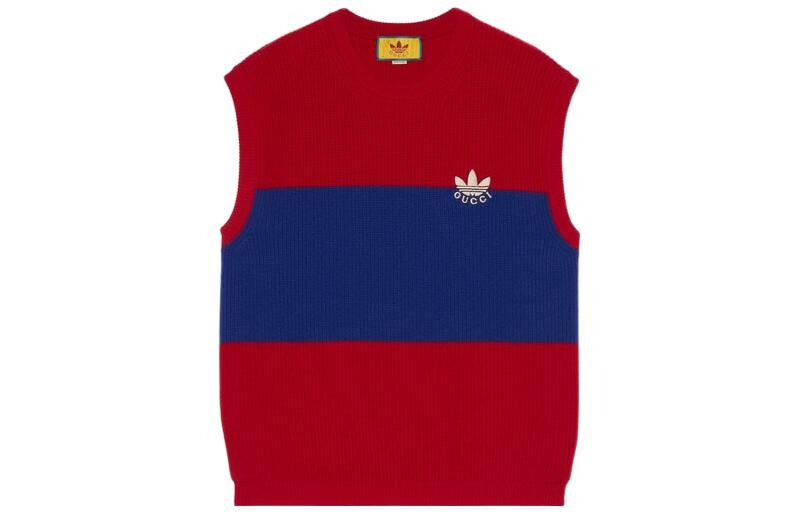 X Adidas Originals FW22 Вышитый цветной свитер без рукавов с круглым вырезом и блоками, красный Gucci, красный
X Adidas Originals FW22 Вышитый цветной свитер без рукавов с круглым вырезом и блоками, красный Gucci, красный