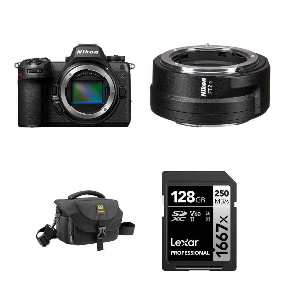 Беззеркальная камера Nikon Z6 III Mirrorless Camera with FTZ II Mount Adapter and
Беззеркальная камера Nikon Z6 III Mirrorless Camera with FTZ II Mount Adapter and