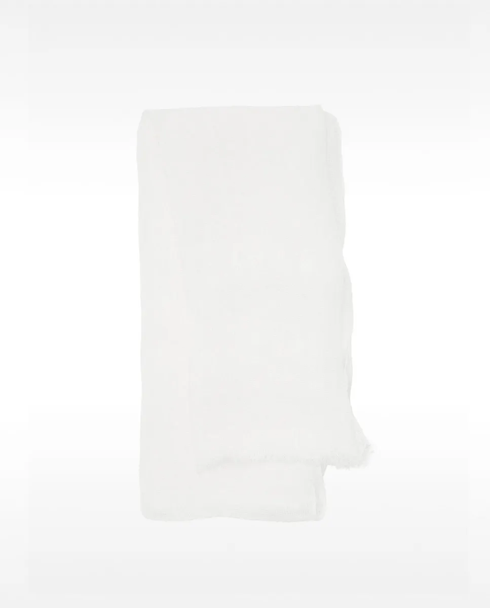 Платок 100% лён гладкий Parfois, белый 
Платок 100% лён гладкий Parfois, белый