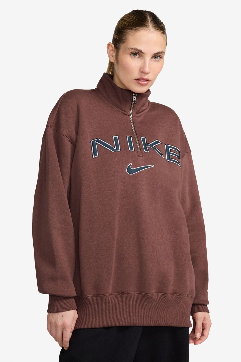 Толстовка Phoenix из флиса с логотипом oversize и застежкой молнией на четверть дюйма Nike, красный
Толстовка Phoenix из флиса с логотипом oversize и застежкой молнией на четверть дюйма Nike, красный