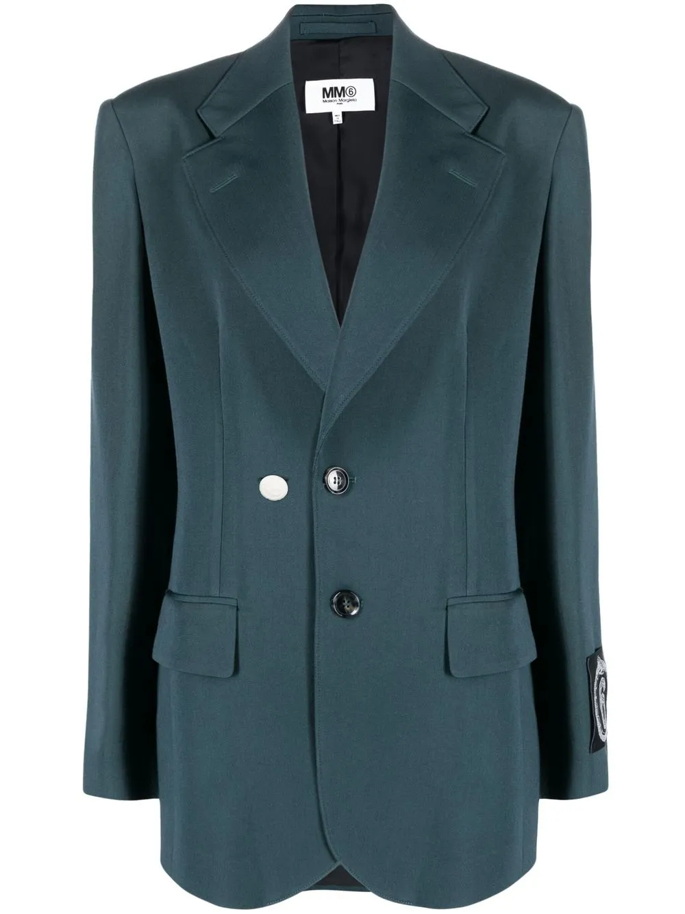 Однобортный блейзер MM6 Maison Margiela, зеленый
Однобортный блейзер MM6 Maison Margiela, зеленый