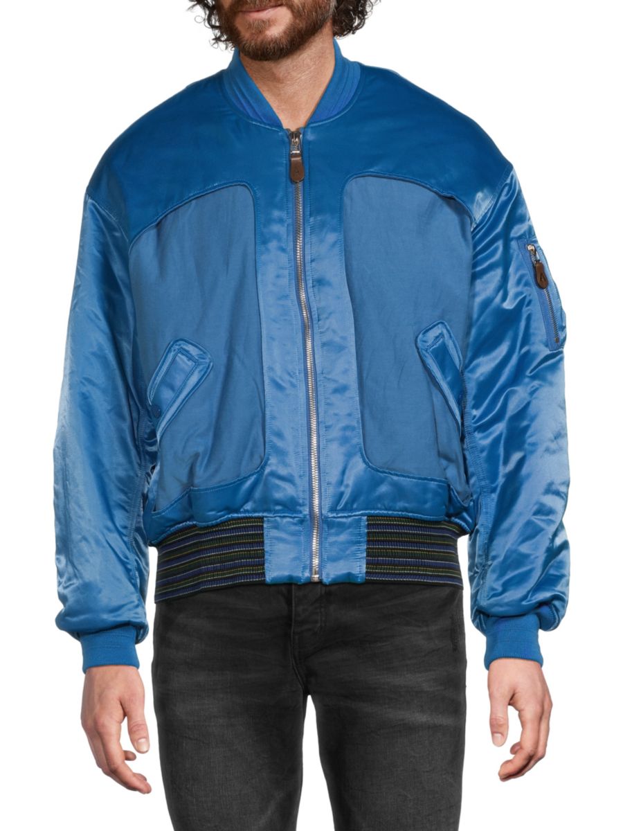 Куртка-бомбер с бейсбольным воротником Ambush, синий
Куртка-бомбер с бейсбольным воротником Ambush, синий