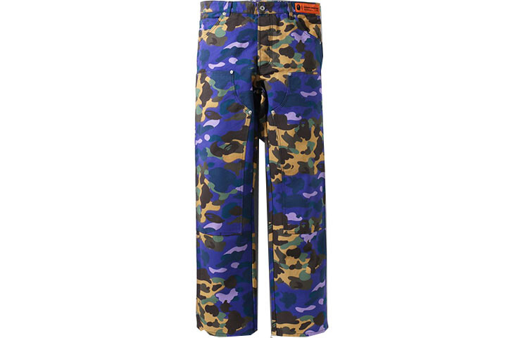 BAPE X Heron Preston Mix 1st Camo Duck Painter Pants A Bathing Ape, цвет Multicolor 
BAPE X Heron Preston Mix 1st Camo Duck Painter Pants A Bathing Ape, цвет Multicolor