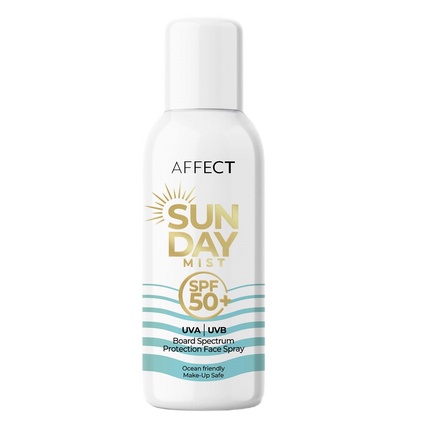 Защитный спрей для лица Sunday Mist SPF 50+ 75 мл Affect
Защитный спрей для лица Sunday Mist SPF 50+ 75 мл Affect