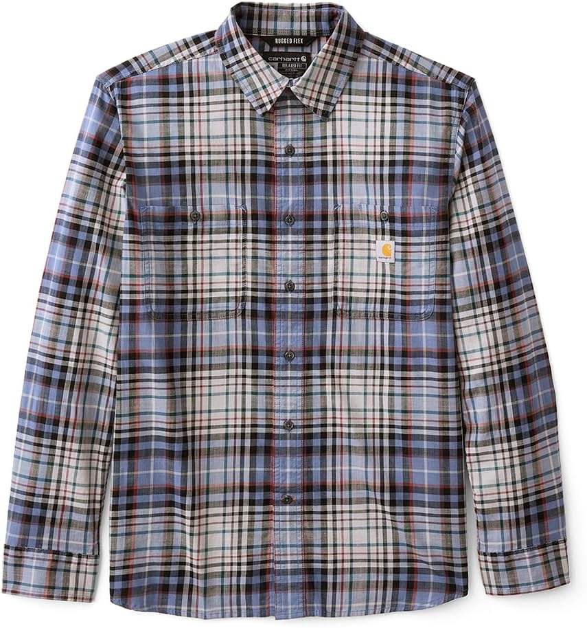 Carhartt мужская рубашка с длинным рукавом в клетку, модель Rugged Flex, свободный крой, облегченная, Faded Navy
Carhartt мужская рубашка с длинным рукавом в клетку, модель Rugged Flex, свободный крой, облегченная, Faded Navy
