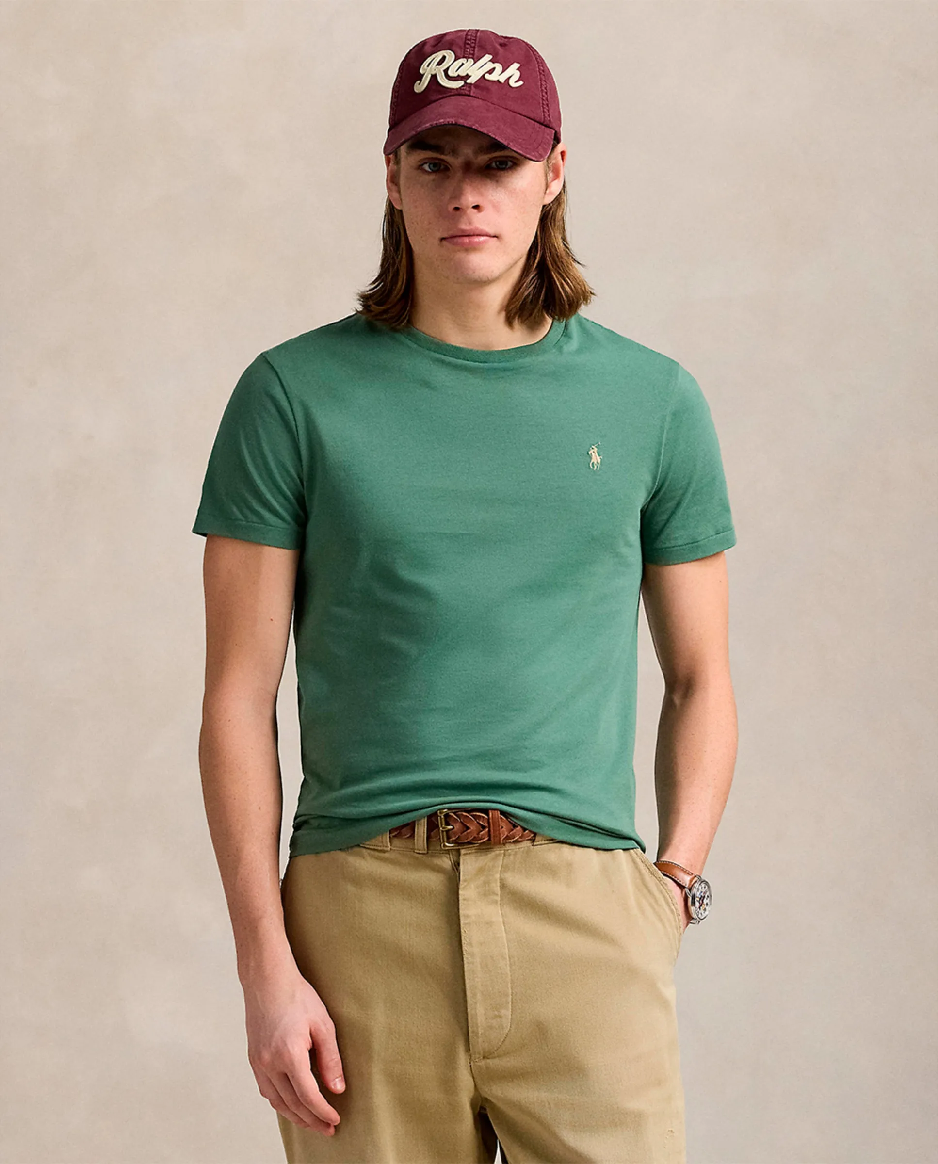 Мужская футболка Custom Slim Fit Polo Ralph Lauren, зеленый
Мужская футболка Custom Slim Fit Polo Ralph Lauren, зеленый
