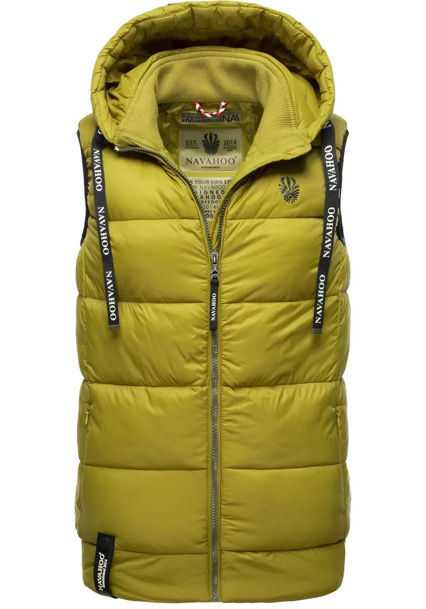 Стеганый жилет Navahoo "Kassidy", стильный женский жилет без рукавов с капюшоном, зеленый
Стеганый жилет Navahoo "Kassidy", стильный женский жилет без рукавов с капюшоном, зеленый