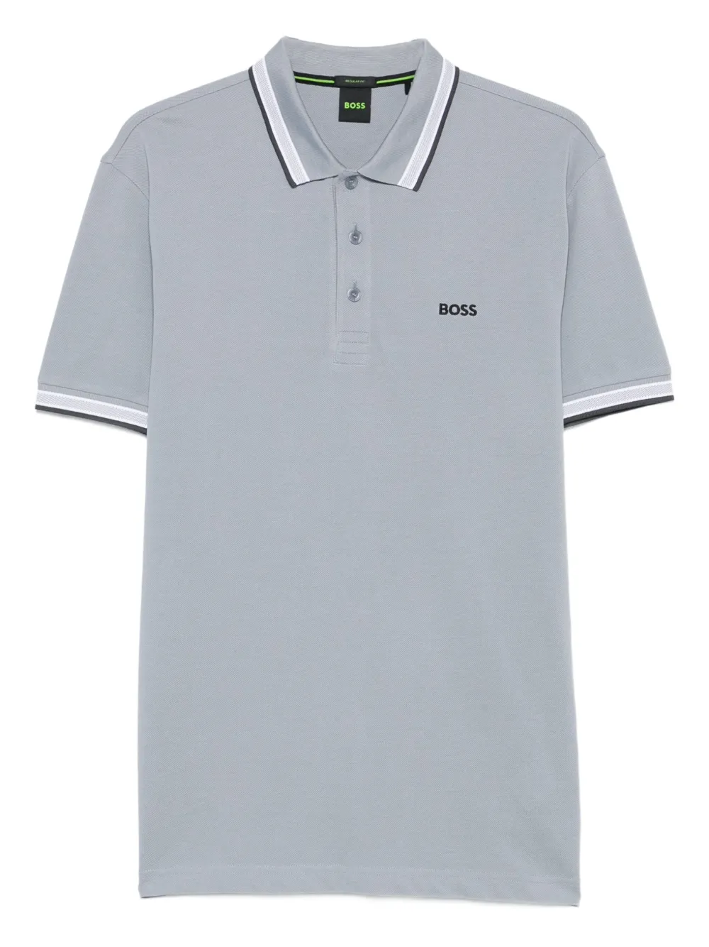 Рубашка поло с полосками на воротнике BOSS, серый
Рубашка поло с полосками на воротнике BOSS, серый