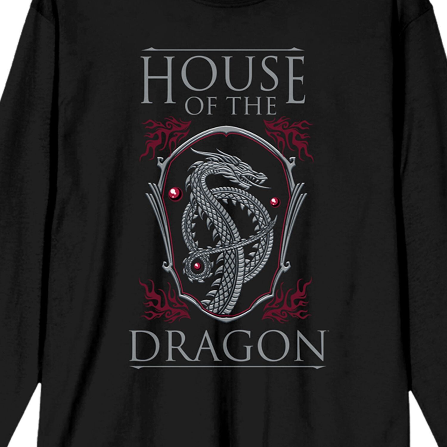 Мужская футболка с длинным рукавом и логотипом House Of The Dragon Licensed Character
Мужская футболка с длинным рукавом и логотипом House Of The Dragon Licensed Character